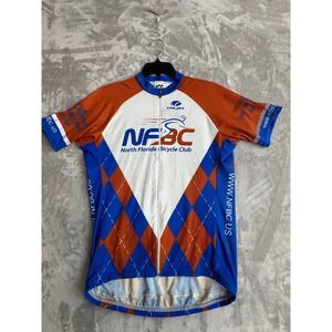 Voler Mens North Florida Bicycle Club NFBC Cycling Jersey and Padded Shorts‎ Set